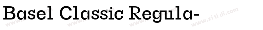 Basel Classic Regula字体转换